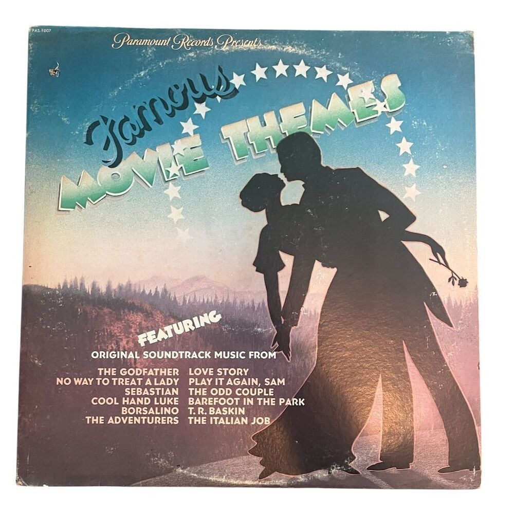 Famous Movie Themes Soundtrack LP Vinyl Record‎ Various Artists 1970s DOUBLE LP